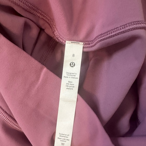 Velvet dust lululemon align shorts 6’ - Picture 2 of 3